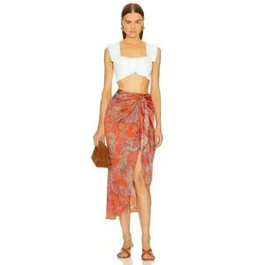 L’AGENCE Esa Sarong Skirt, Sz S New